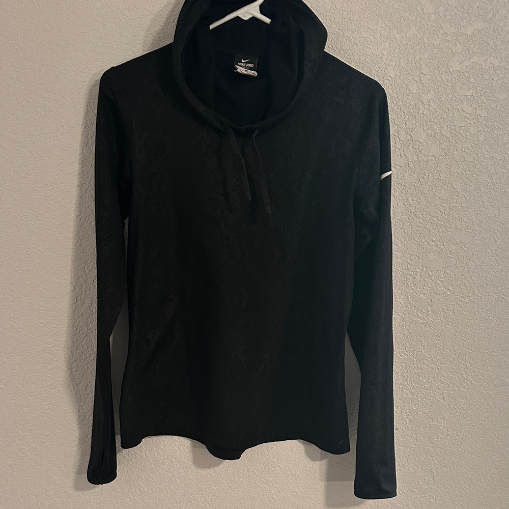 Nike Black Pro Dry Fit Fleece Hoodie